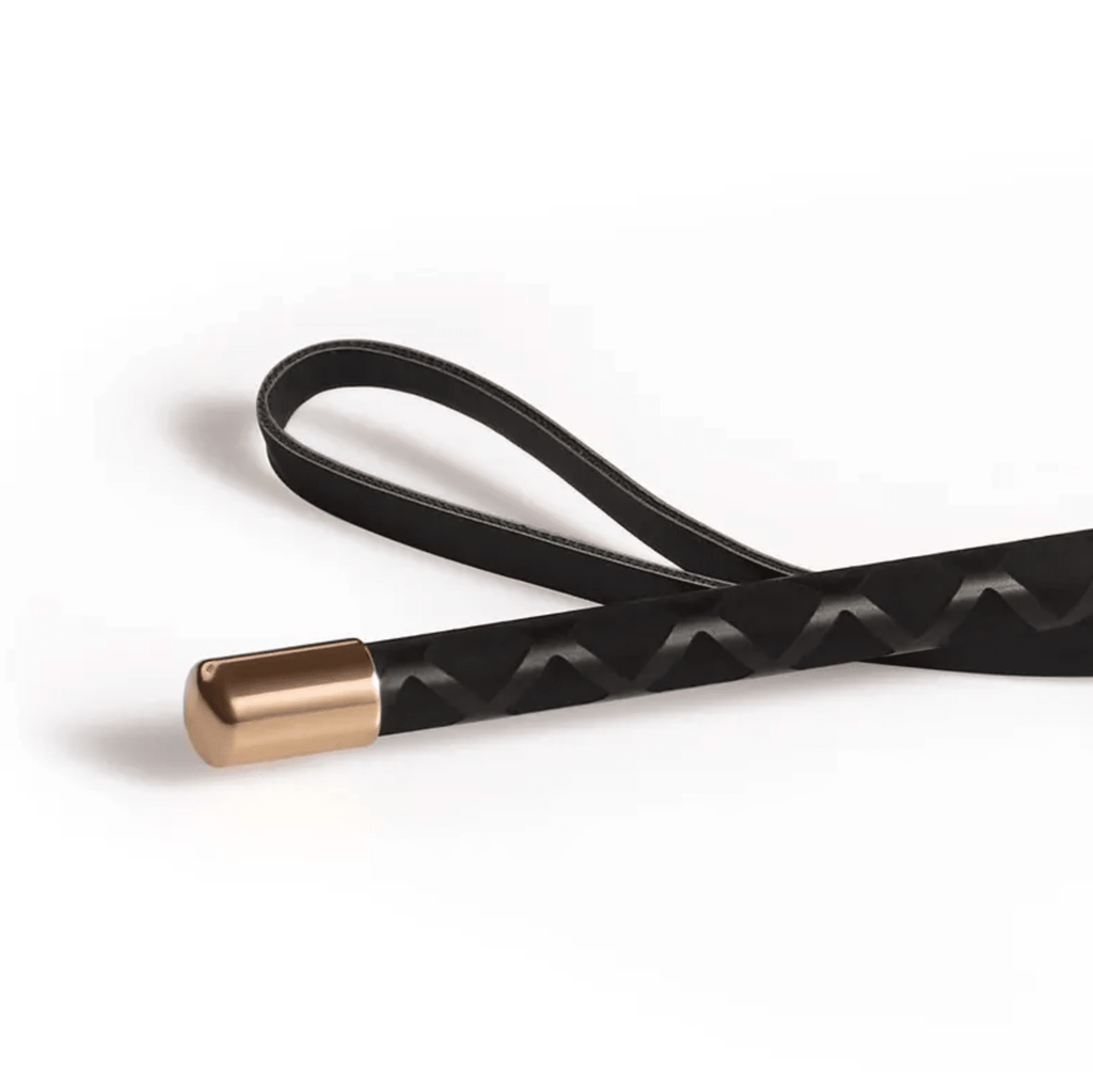 Black Leather Riding Crop – Elegant Sensation Play Accessory - Aphros Design