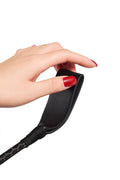 Black Leather Riding Crop – Elegant Sensation Play Accessory - Aphros Design