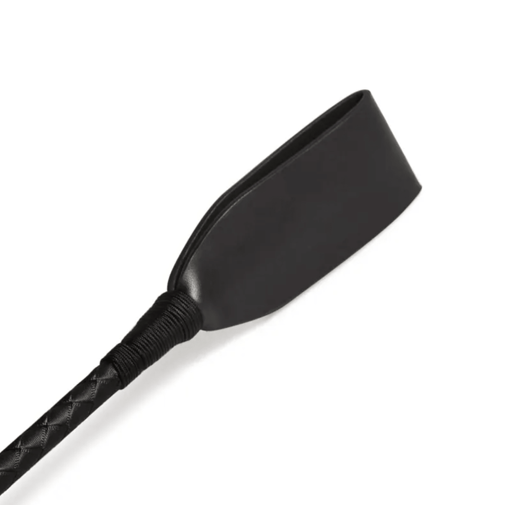 Black Leather Riding Crop – Elegant Sensation Play Accessory - Aphros Design