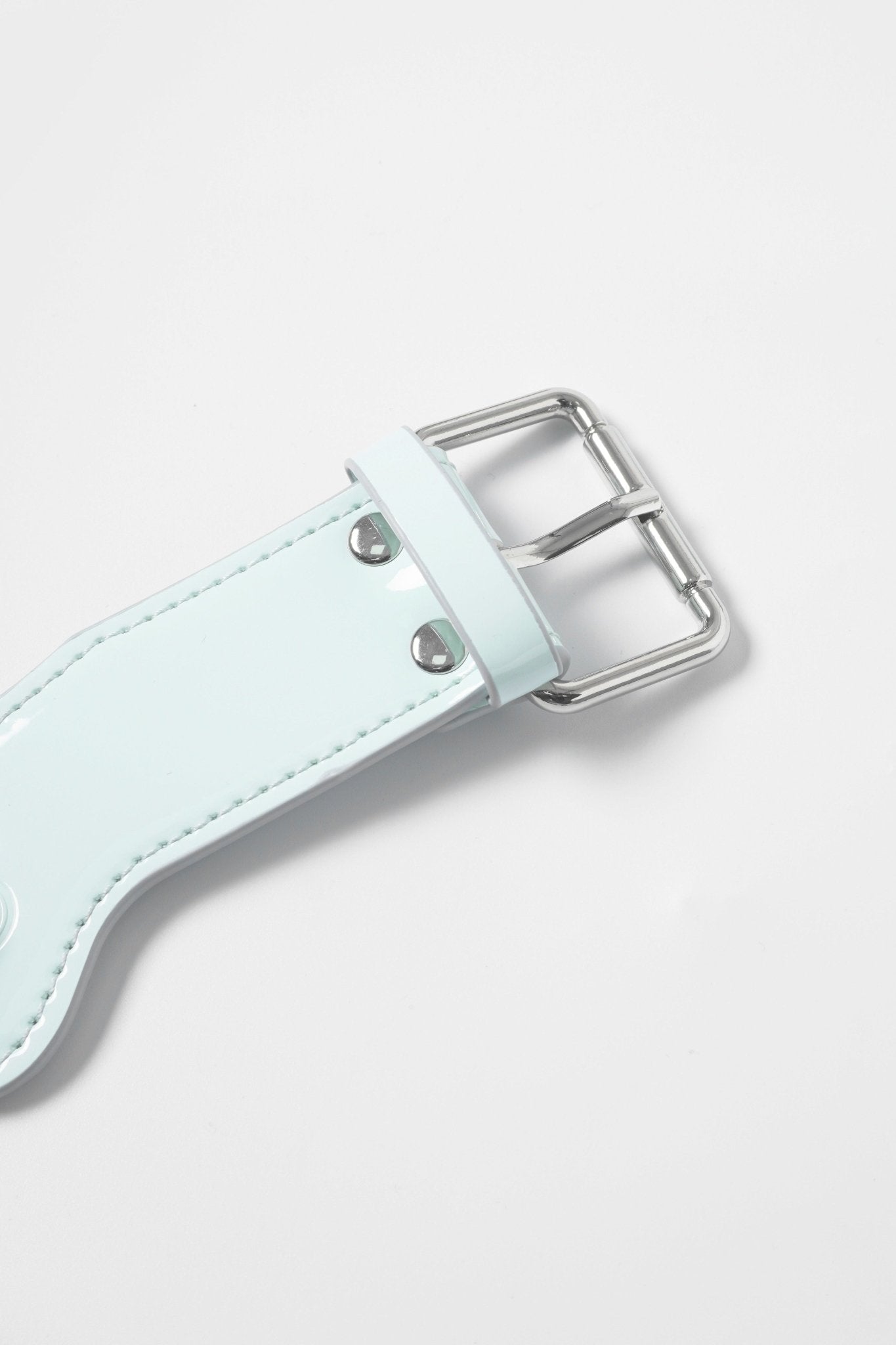 Cyber Mint Shibari Embossed Wrist Braces - Aphros Design