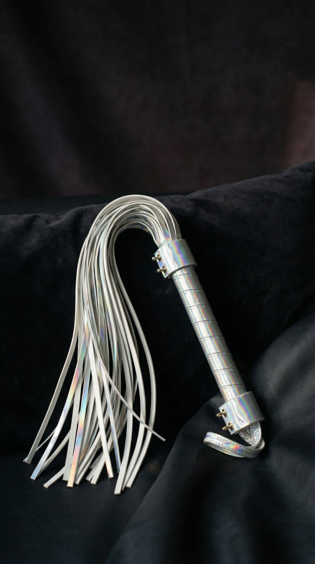 Opal Silver Holographic Flogger - Aphros Design