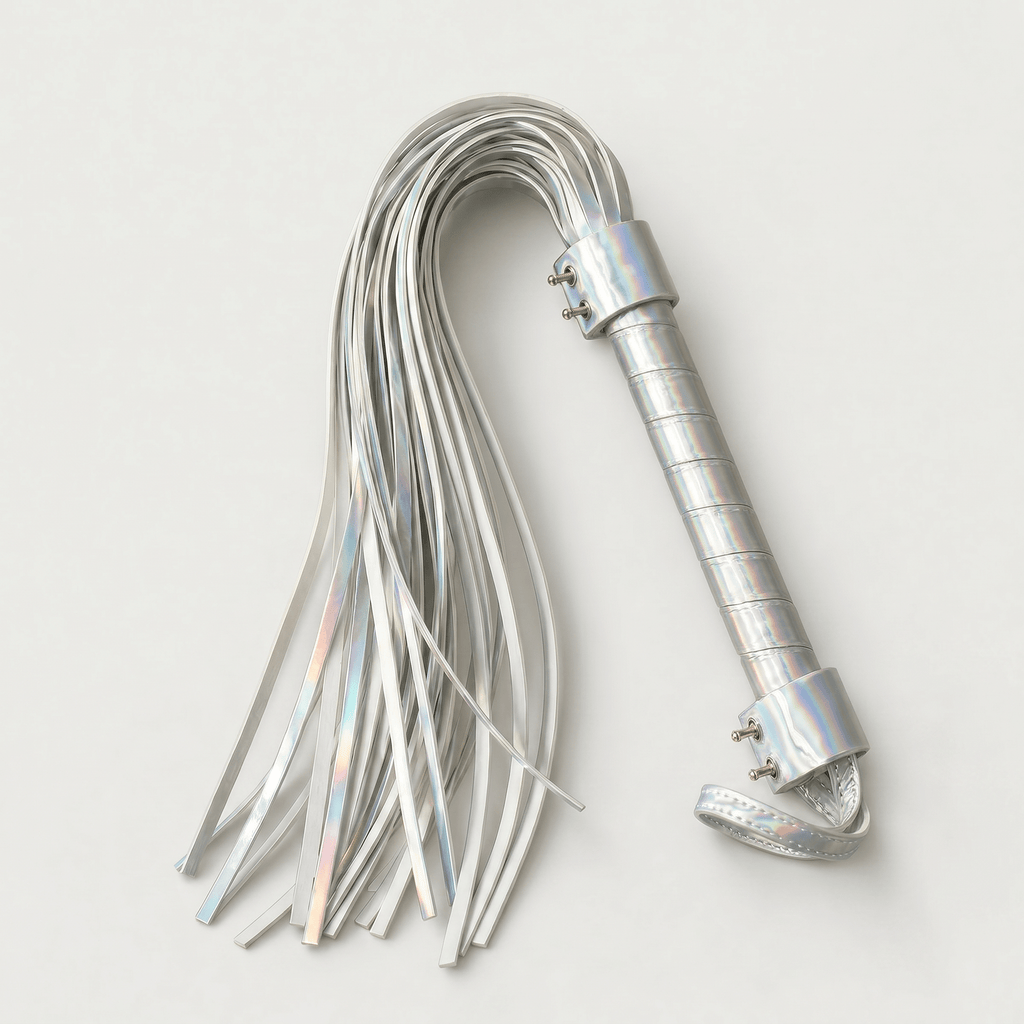 Opal Silver Holographic Flogger - Aphros Design