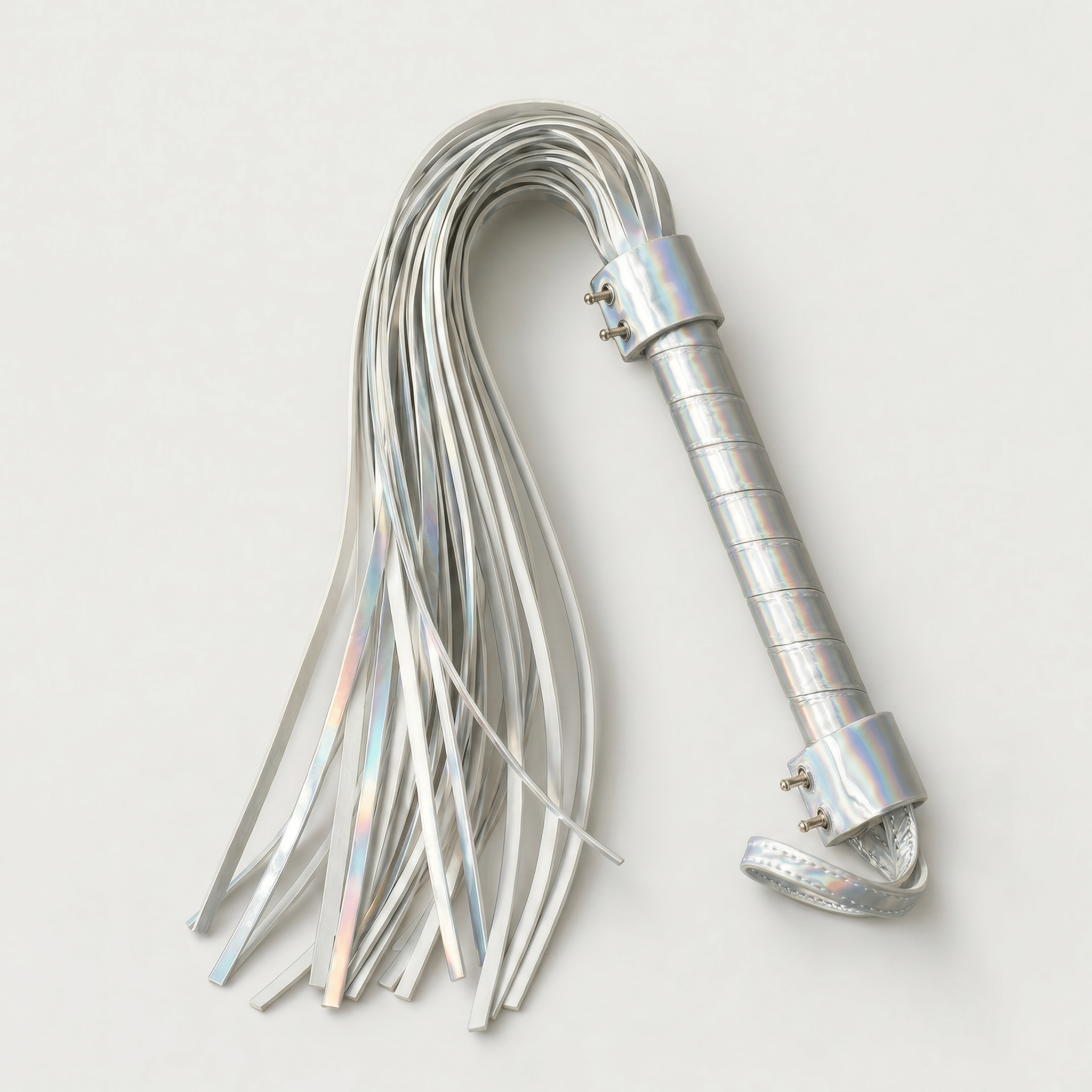 Opal Silver Holographic Flogger - Aphros Design