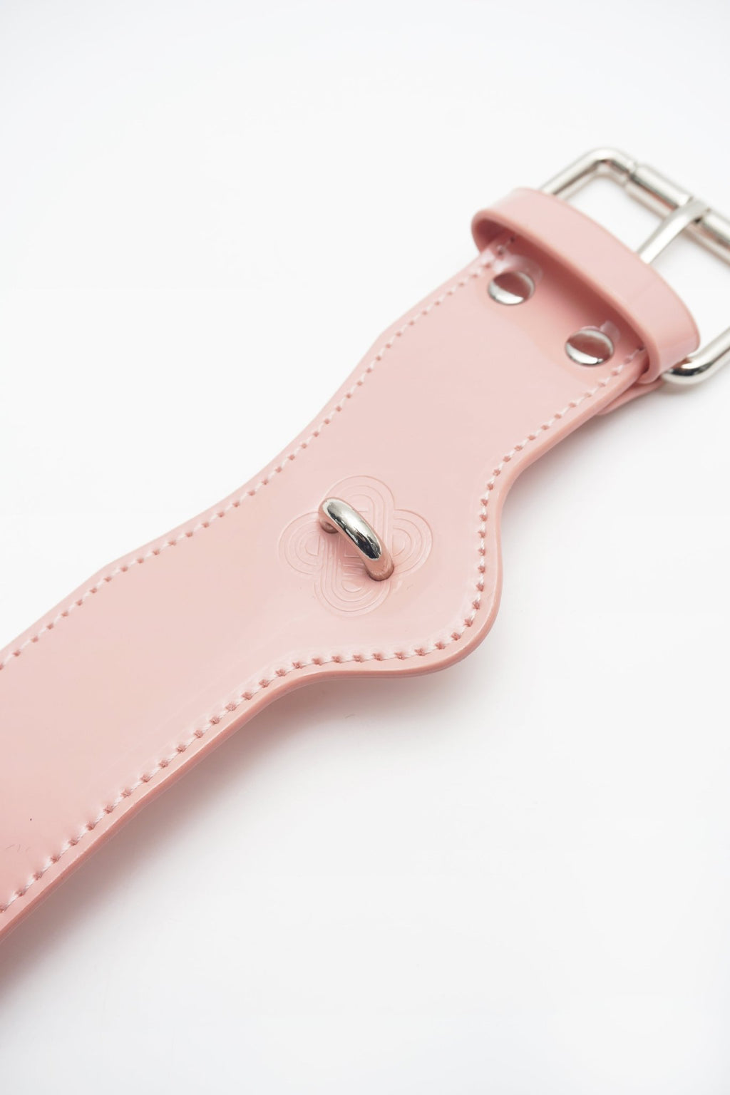 Pink Shibari Embossed Handcuffs Wrist Braces - Aphros Design