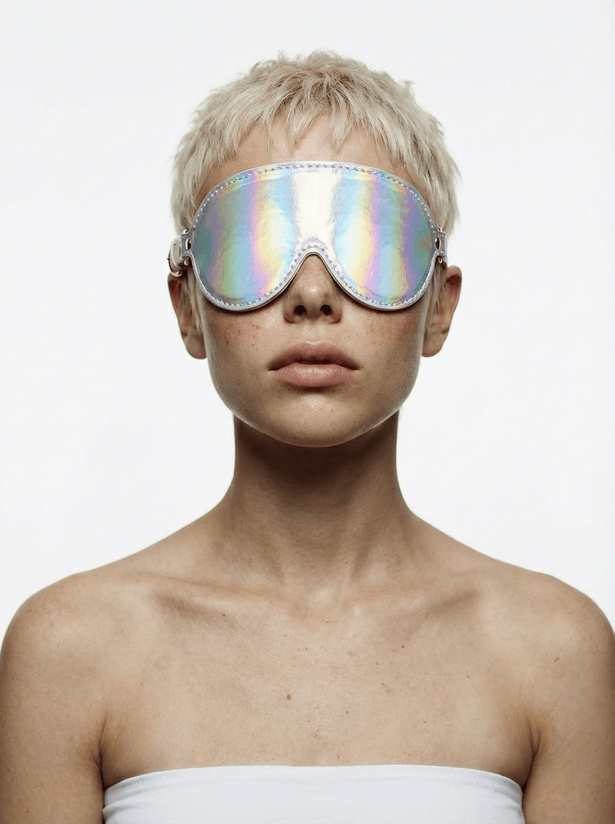 PRISM: Opal Silver Blindfold - Aphros Design
