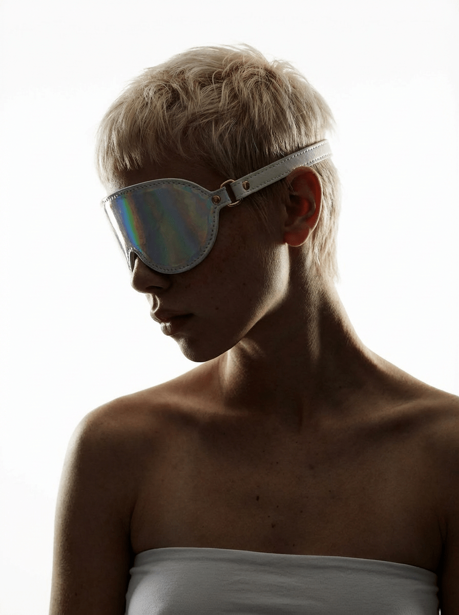 PRISM: Opal Silver Blindfold - Aphros Design