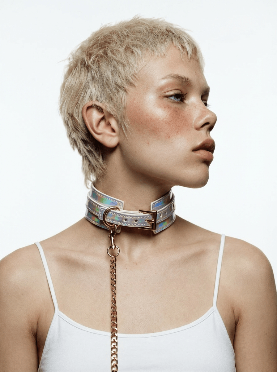 PRISM: Opal Silver Collar & Linear Extension - Aphros Design